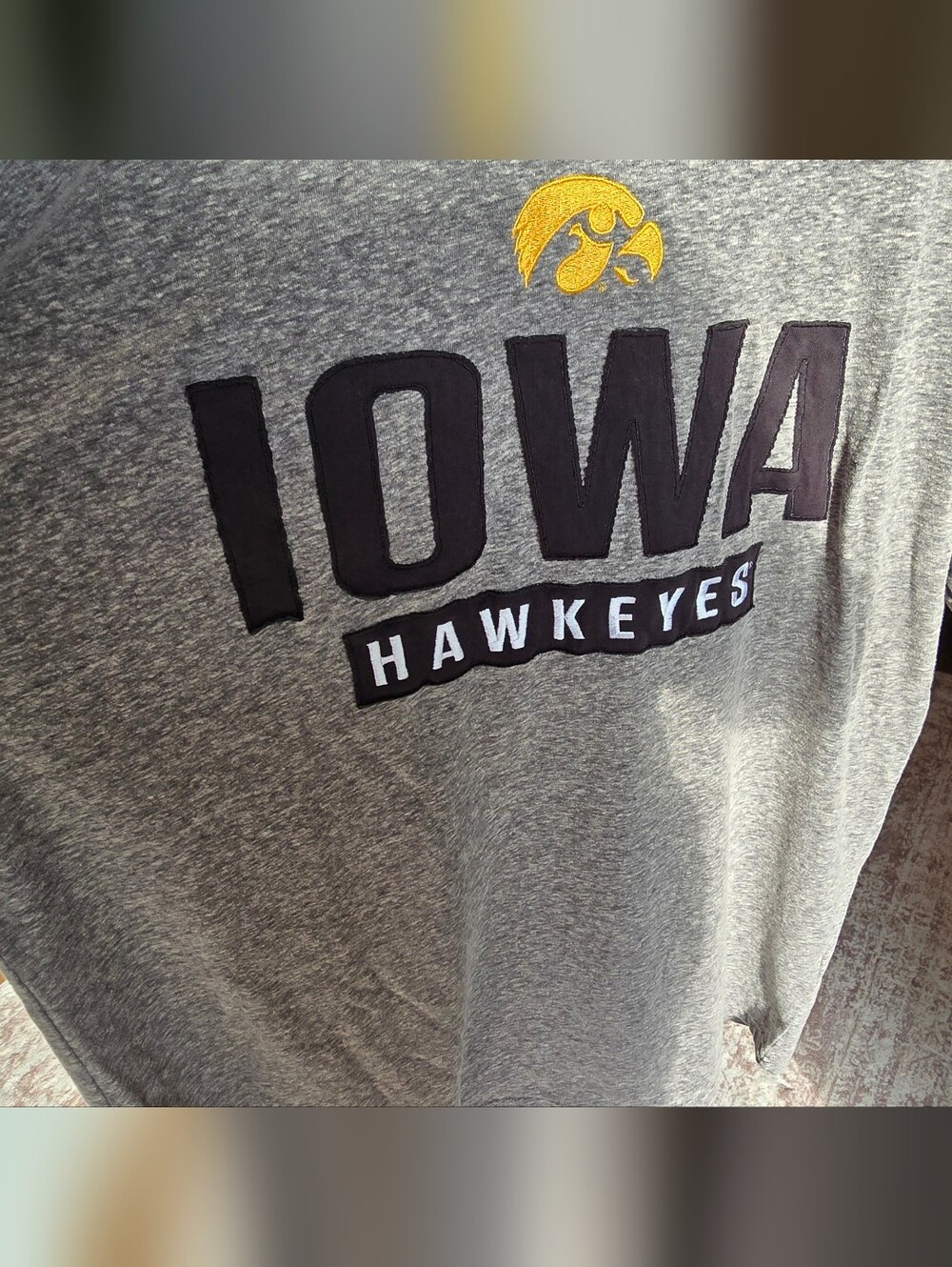 Champion Gray Iowa Hawkeyes Short-Sleeve Logo Tee - Picture 3 of 7